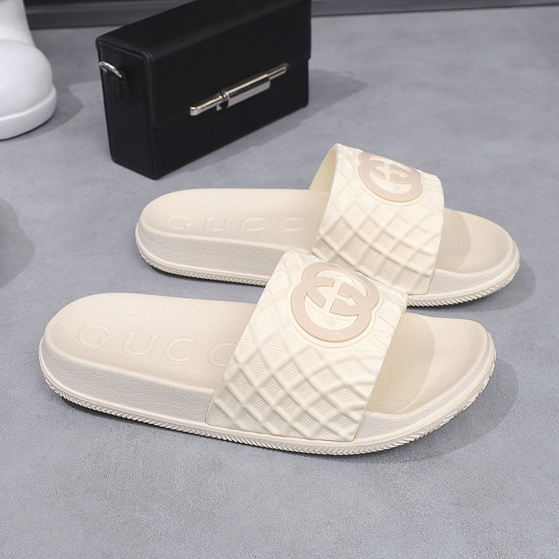 Zapatillas chulas para mujeres, hogar, interior, casa, suelas suaves, antideslizante eva, hombres de comercio exterior versátiles, transpirables, ligeros y cómodos.