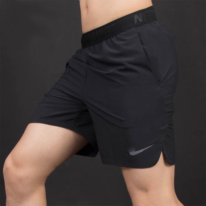 CU4946 Deportes Estudiantes Entrenamiento físico de baloncesto tejido masculino Deportes transpirables Running Quick Secado Casual Short Quarter