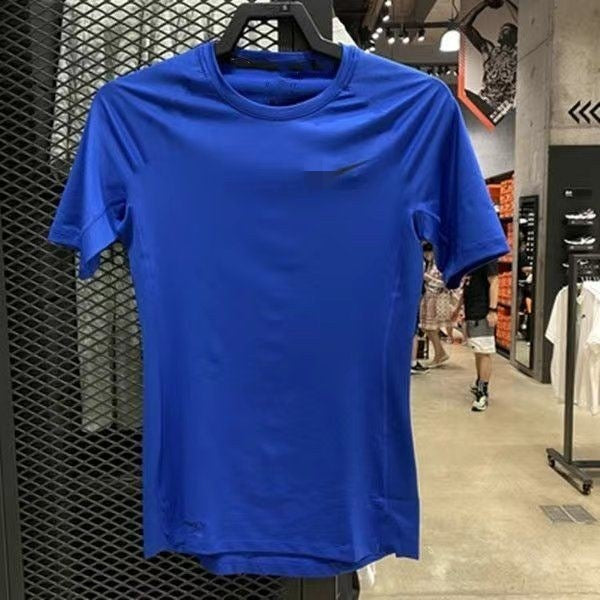 Camiseta Deportiva Ajustada Manga Corta Hombre Secado Rápido