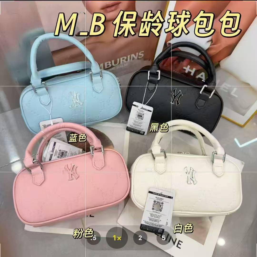 Mini bolso de almohada ML, bolso Boston, monograma con patrón oculto primavera/verano 2025, bolso de un solo hombro, bandolera en la axila, color caramelo