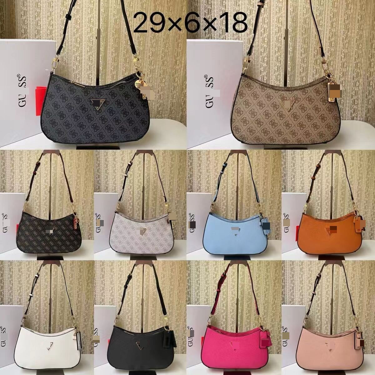 GS Adivina la nueva bolsa europea y americana sencilla de suegra, bolsa de bolita de color sólido para bolsas, solapa cruzada de un hombro