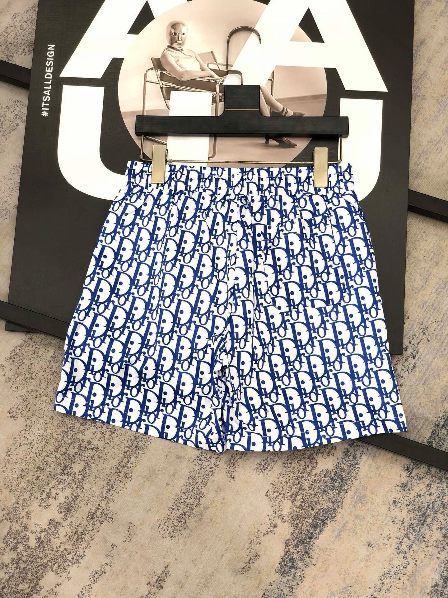 26. Comercio exterior transfronterizo: pantalones cortos de playa de moda para hombres, secado rápido con letra de baño junto a la playa, pantalones cortos interiores de playa, secado rápido