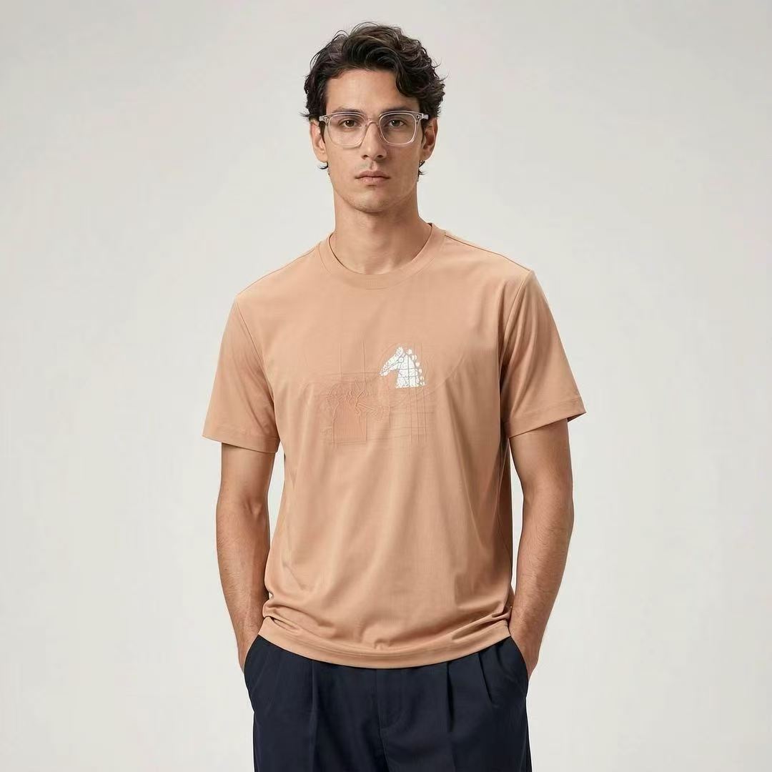 Camiseta H Hombre | Cabeza De Caballo Bordada