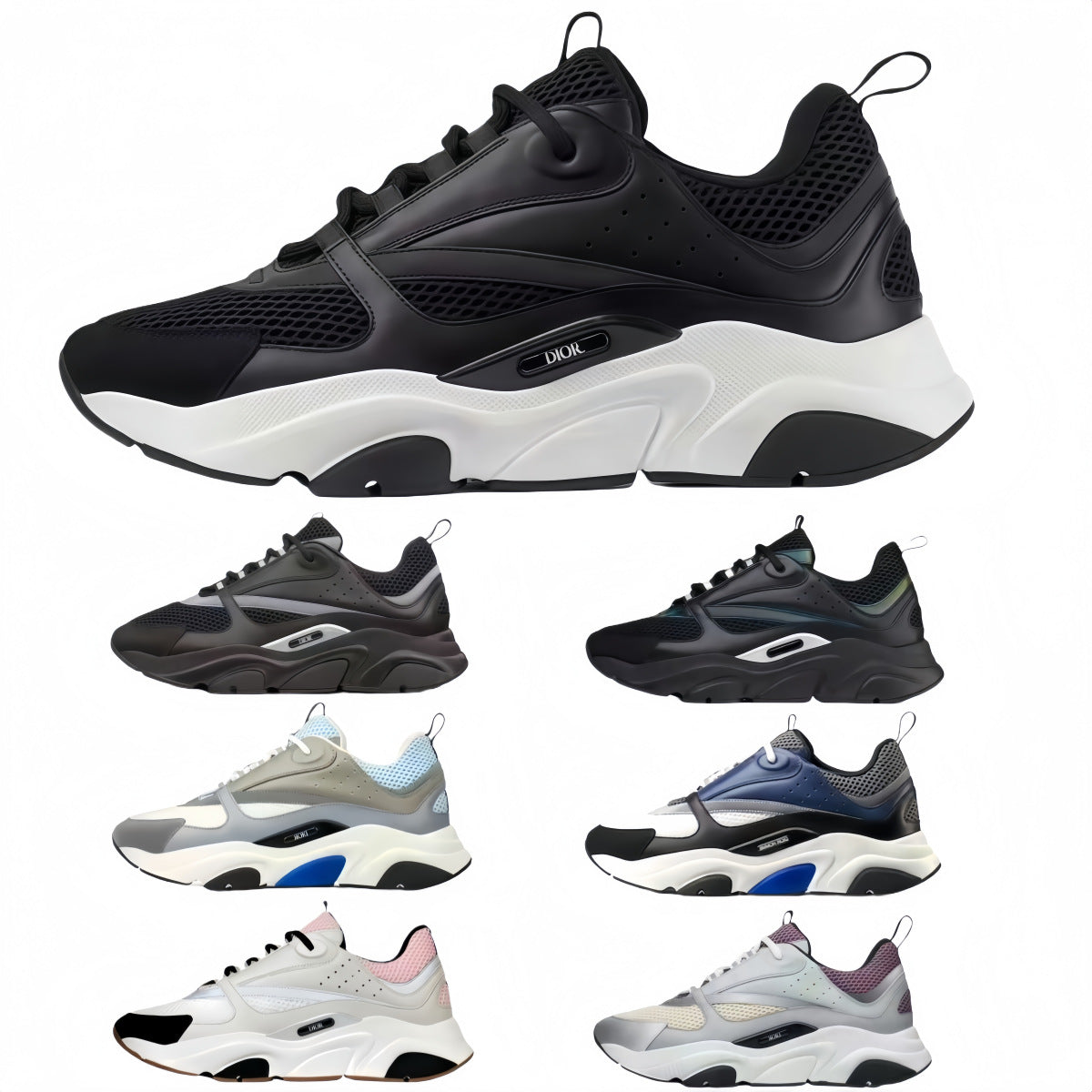 Putian para comercio exterior transfronterizo CD zapatillas de daddy letras B30 zapatillas Djia B22 zapatillas de correr transpirables de talla grande para hombre y mujer