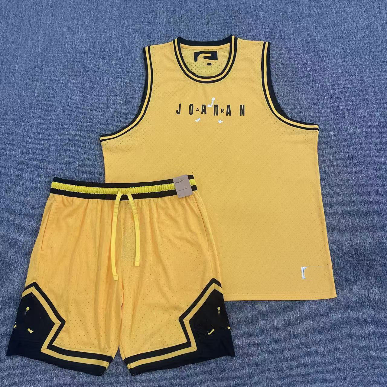 Nuevo chaleco deportivo de baloncesto Flying Man con pantalones cortos, chaleco deportivo casual de correr de secado rápido, transpirable y holgado
