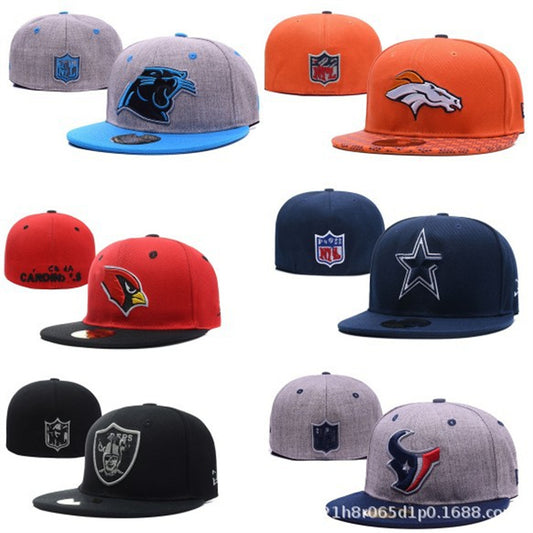 Mixed Flat Brim Closed Panel Baseball Cap | Unisex Adjustable Curve