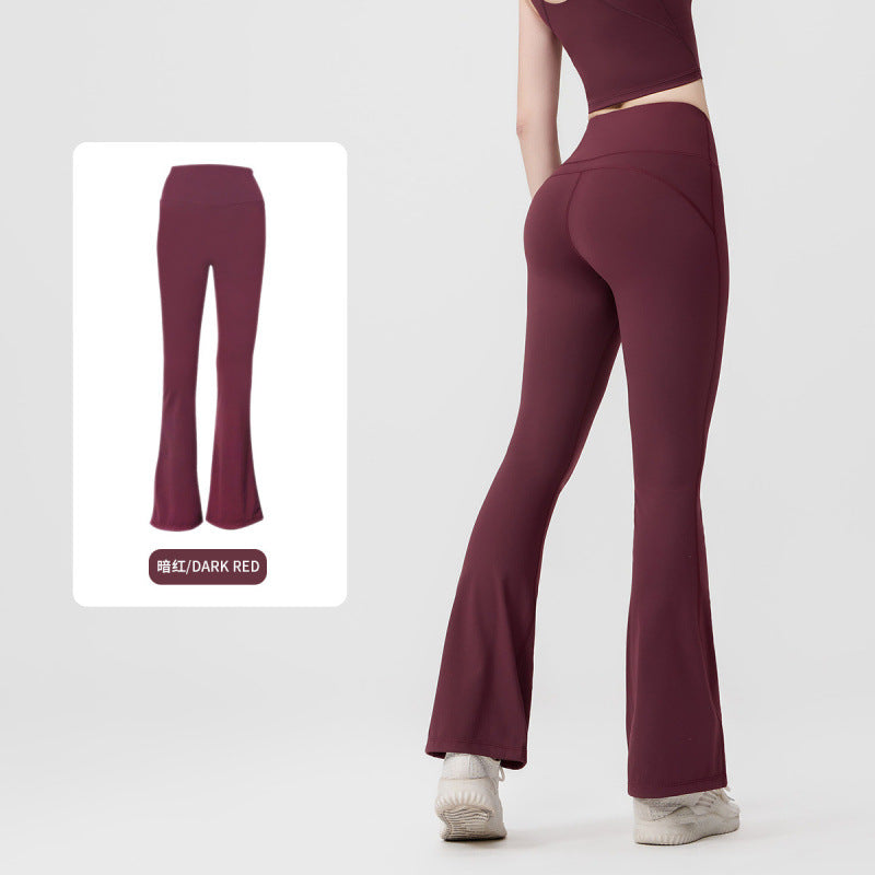 Pantalón Yoga Mujer AL | Microacampanado Y Talle Alto