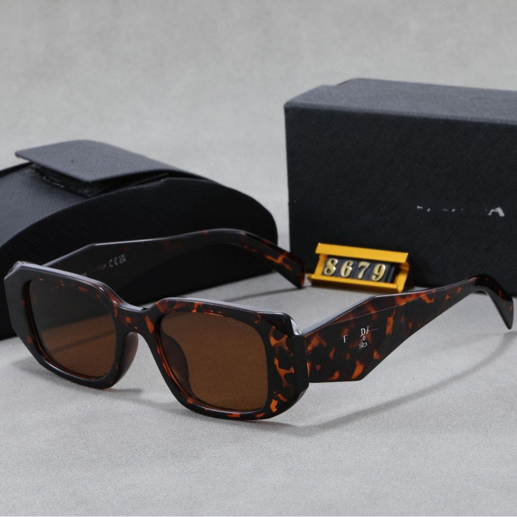 Gafas de sol P Family para mujeres e influencers Xiaohongshu, estilos de moda europeos y americanos, gafas de sol personalizadas de bloque irregular para hombres y mujeres