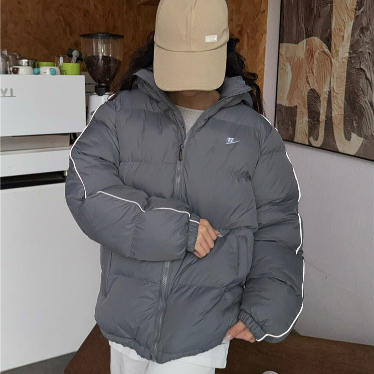 Reflektierende Sportjacke mit Kapuze N | Wintermantel | Luxury Markt