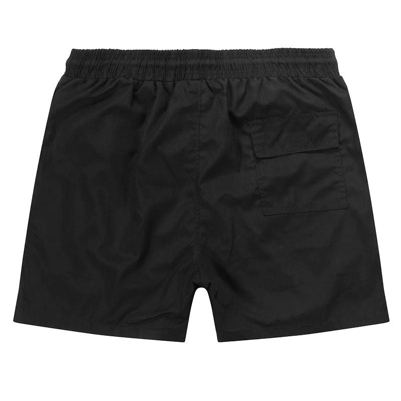 Polo de playa masculino de verano 2026 Shorts surf de tres puntas bordados con cordones Rápido Pantalones deportivos holgados Casual para casa