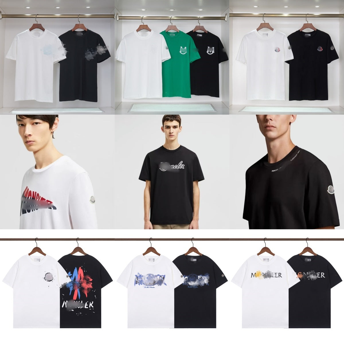 Camiseta Bordada Hombre MON | Cuello Redondo