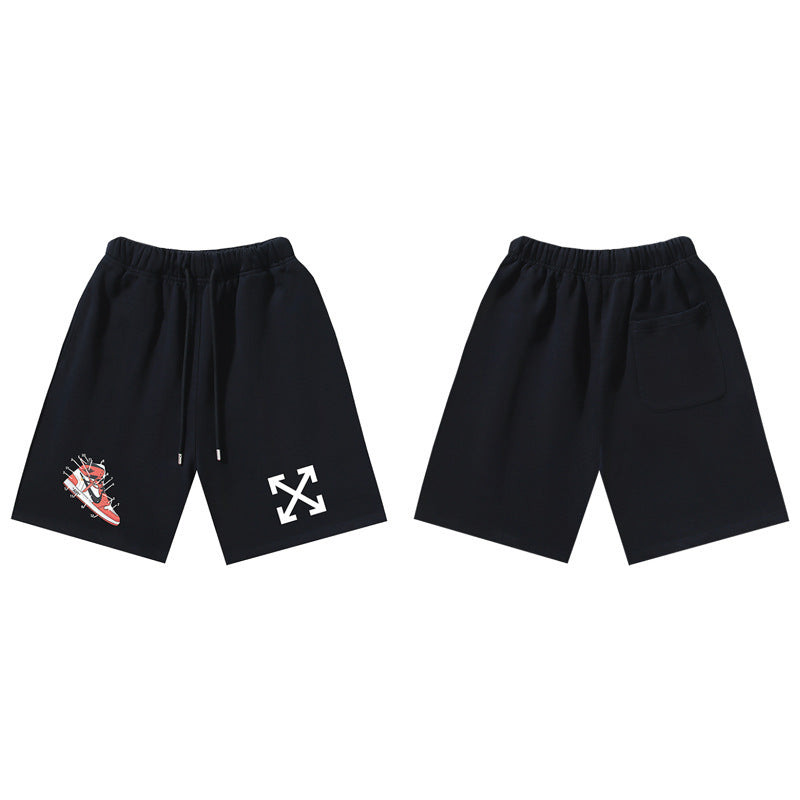 Pantalones Cortos Hombre Estampado Flecha Sueltos | LuxuryMarkt