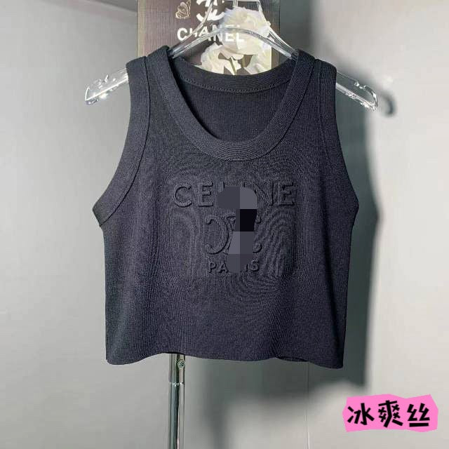 Camisela camisola de punto estirada estirada sin mangas y estirada sin mangas y estilo coreano 2024