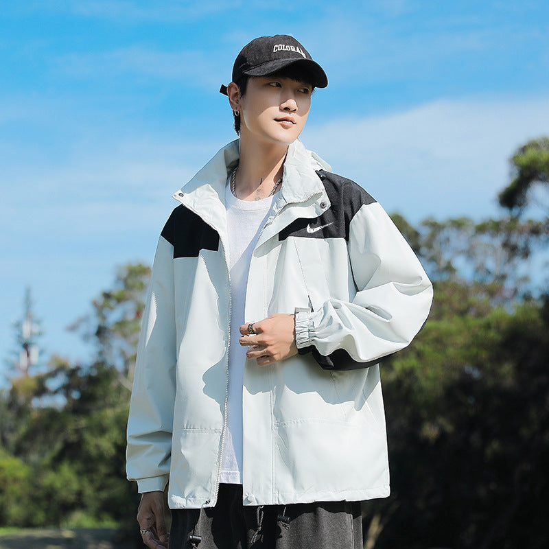 Plaid Mountaineering Windbreaker Jacket | Outdoor Premium