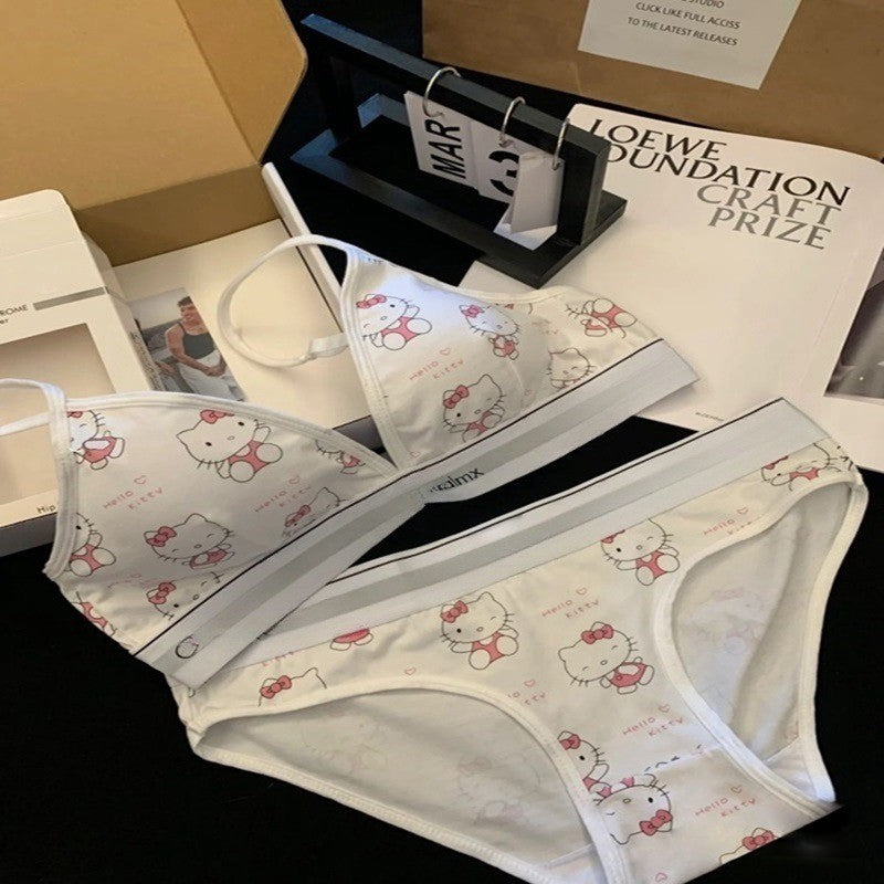 Set de ropa interior de mujer, set original estándar de línea I de UCKO, conjunto de braguitas en forma de U, conjunto de copa triangular transpirable cómodo
