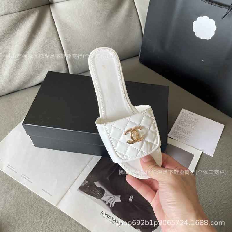 Xiangjia Lingge hebilla de mochila escolar 2025 estilo de fragancias pequeñas verano nueva moda de una sola línea ropa exterior francesa para mujer
