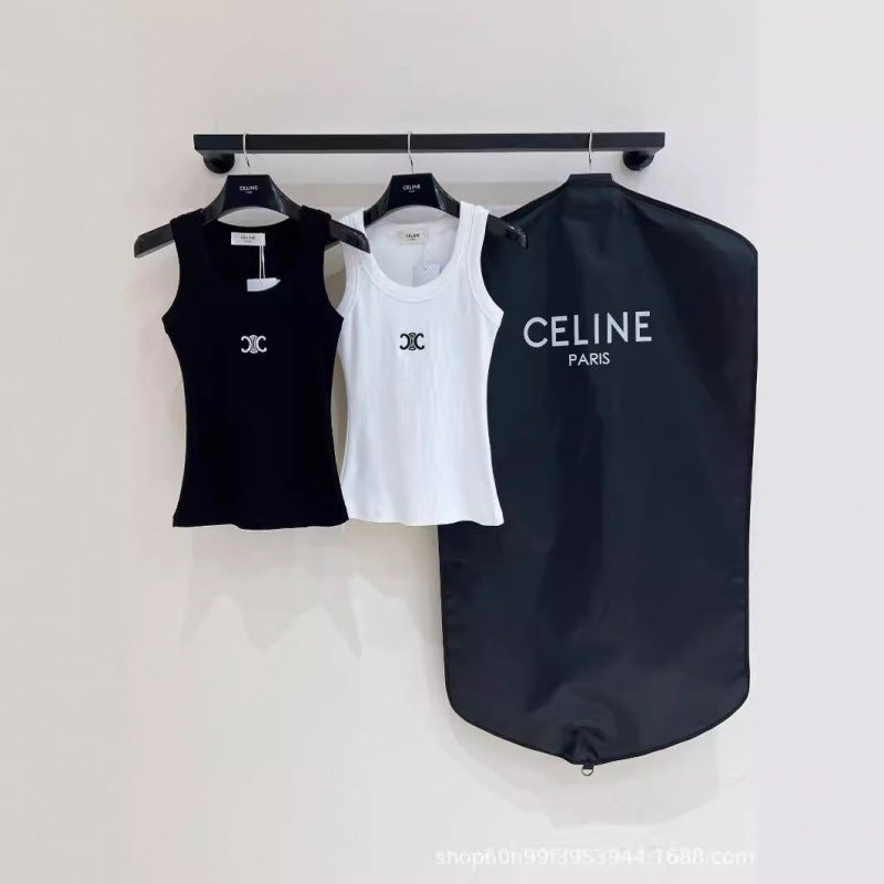 Women's Tank Top CE | Embroidered Letters