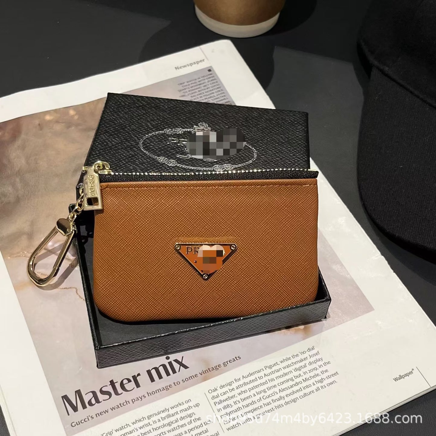 Monedero Mujer Cremallera + Caja Regalo | Compacto Premium