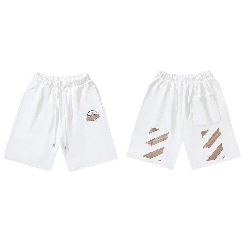 Pantalones Cortos Hombre Estampado Flecha Sueltos | LuxuryMarkt
