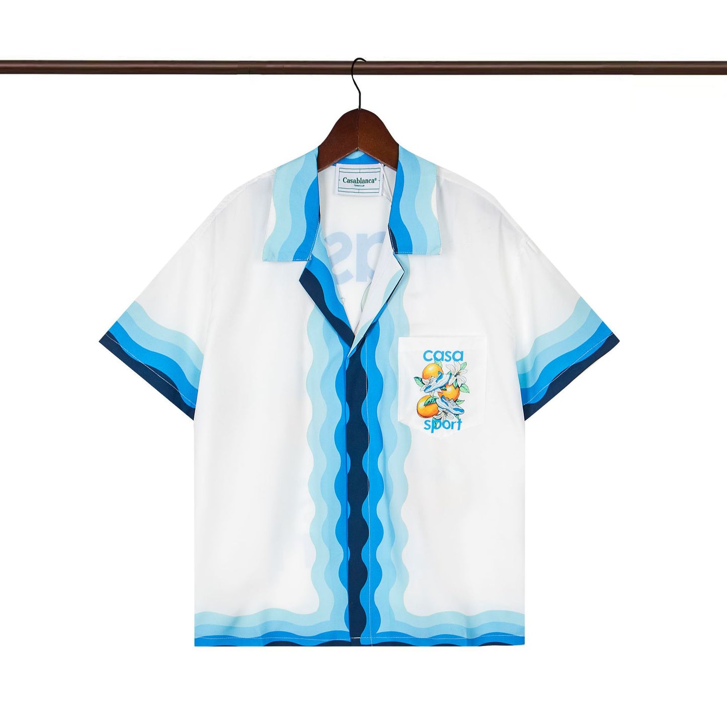 Set de camiseta de manga corta con letras de un partido de fútbol CASA de primavera/verano, jersey holgado y de moda para hombres