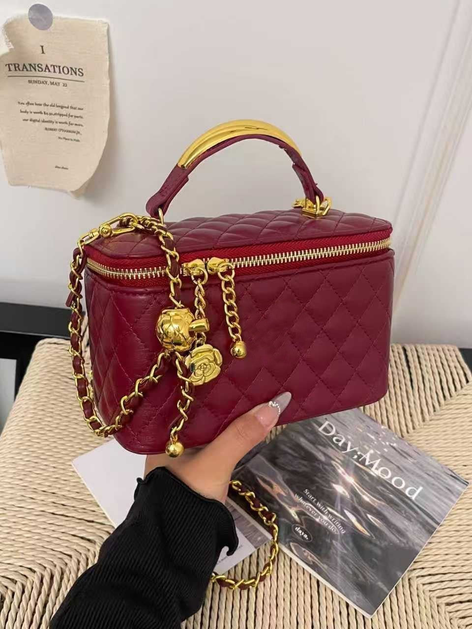 Sac de maquillage de luxe pour femme | Sac à bandoulière tendance de niche transfrontalière | Sans boîte