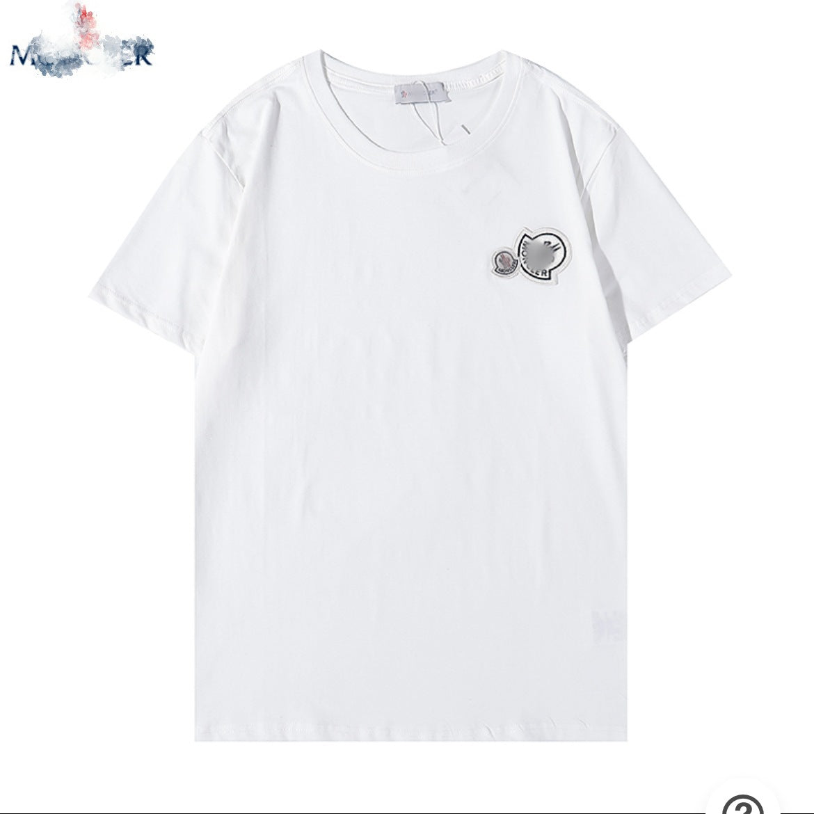 Camiseta Bordada Hombre MON | Cuello Redondo