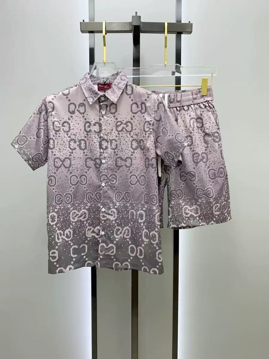 Conjunto Camisa y Pantalón Corto Hombre | Estilo Europeo Verano