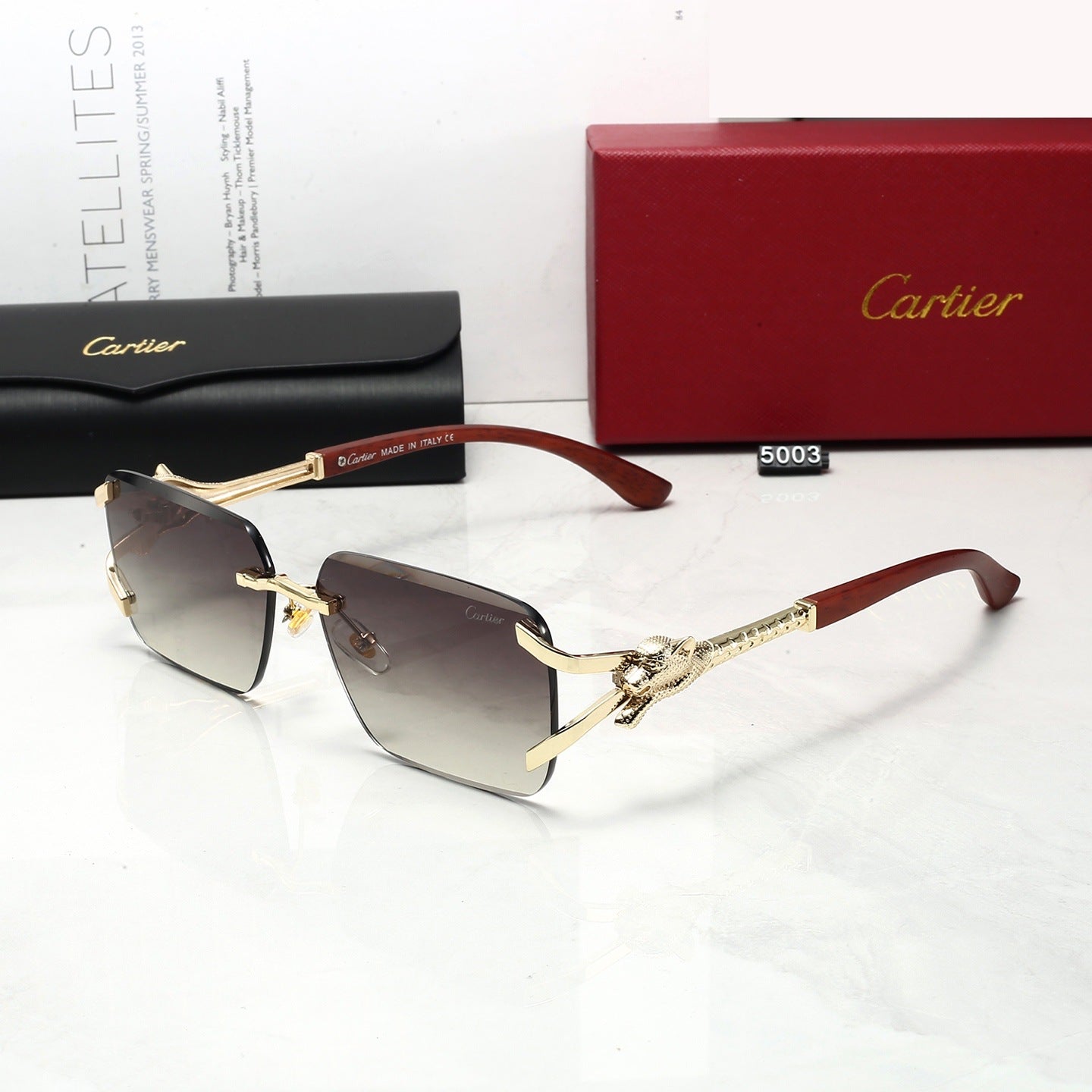 Gafas de Sol Estilo INS Sin Montura Mujer Protección UV