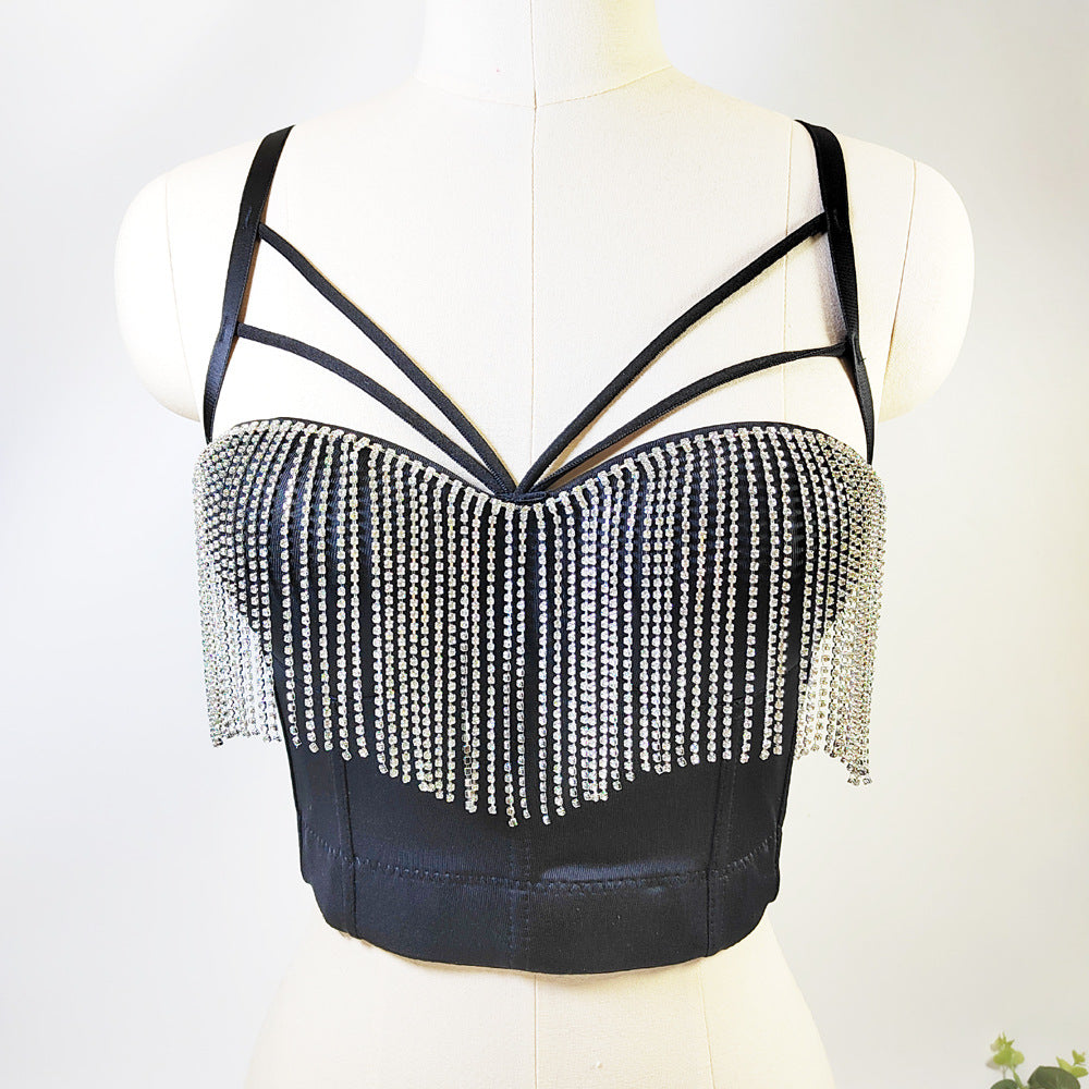 Corsé western, sexy y puro con almohadillas de sujetador, ropa interior push-up y un corsé de espina de pescado con rein de agua