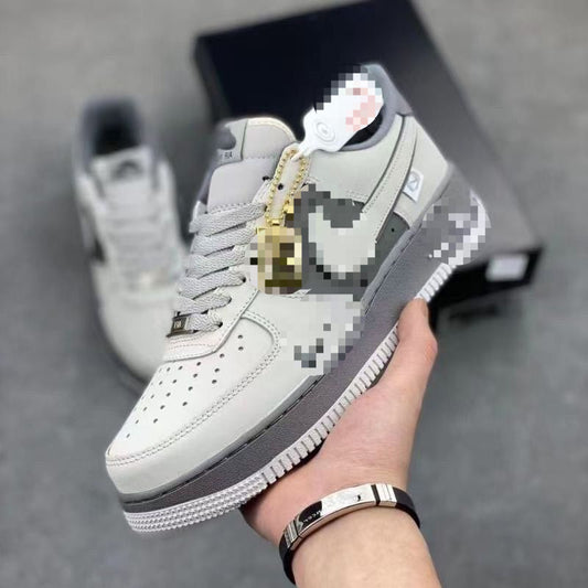 Original AF1 Air Force No.1 Dark Grey Unisex Sneakers | Double Side Detail