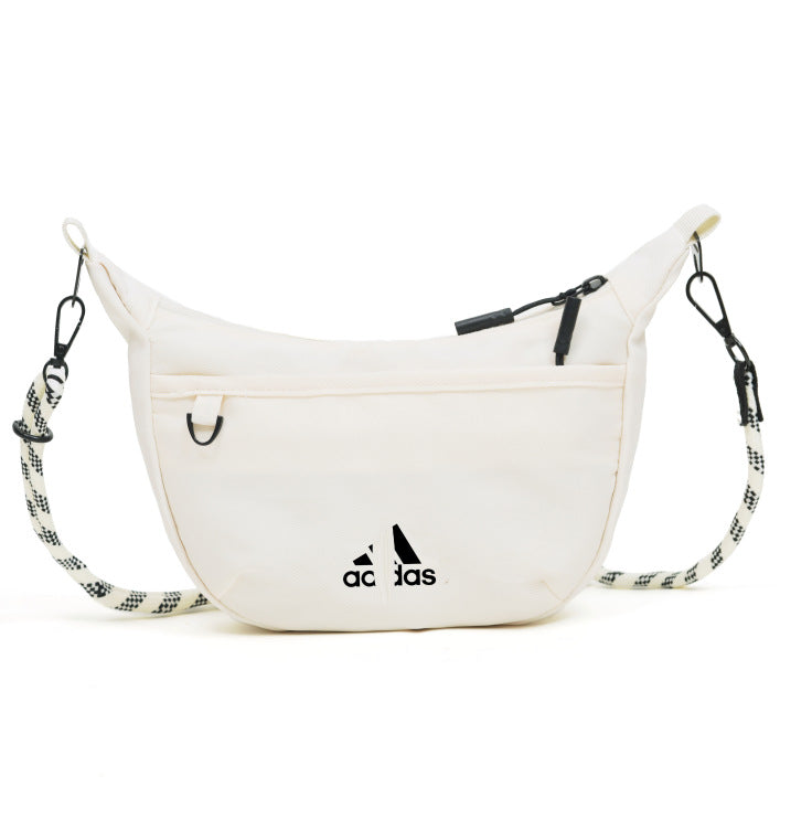 Bolso bandolera de mujer, nuevo bolso retro de moda lazy lazy crescent moon, bolso de hombro pequeño de nylon impermeable, ligero y versátil