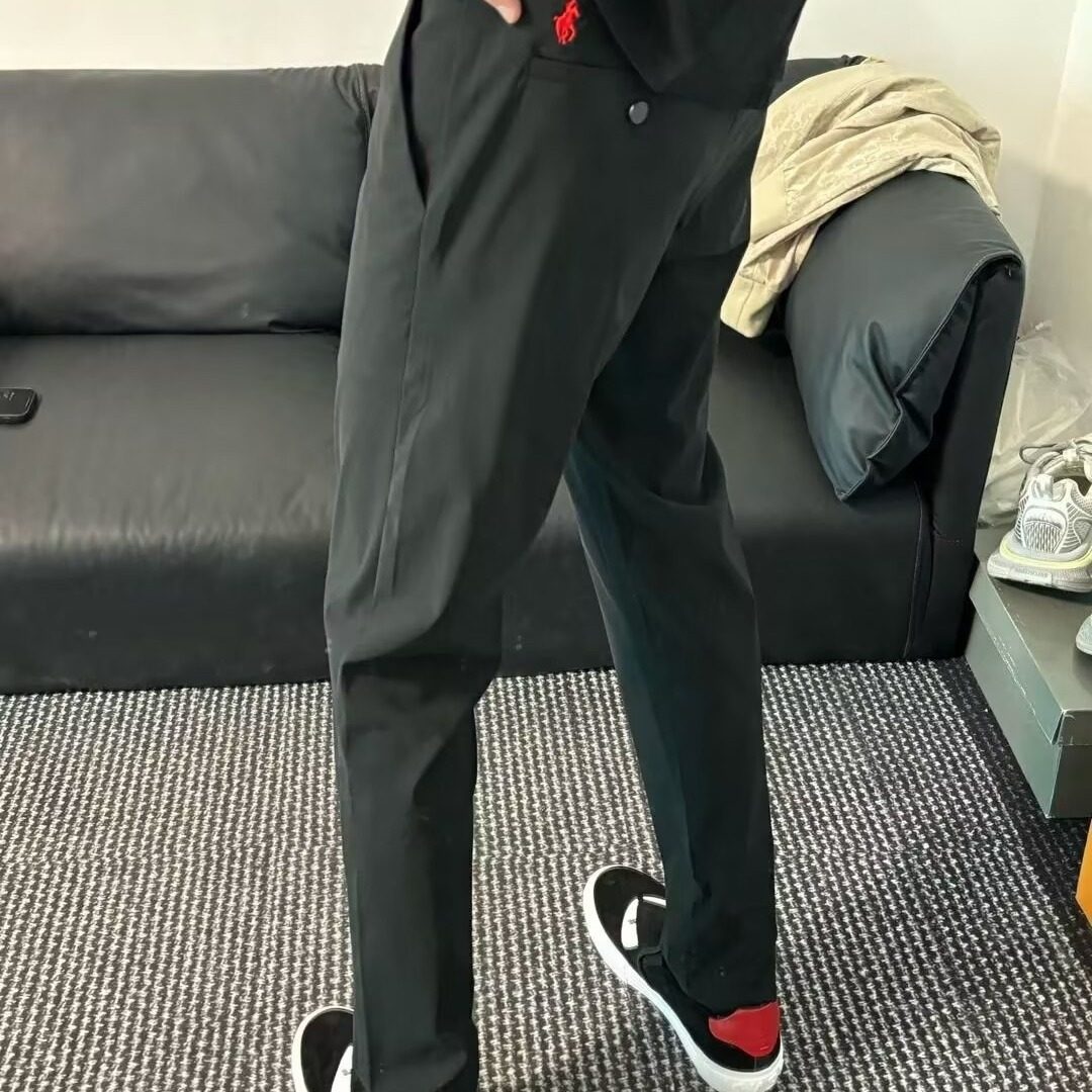 Pantalones Largos Hombre Bordados | Casual Ajustado Primavera