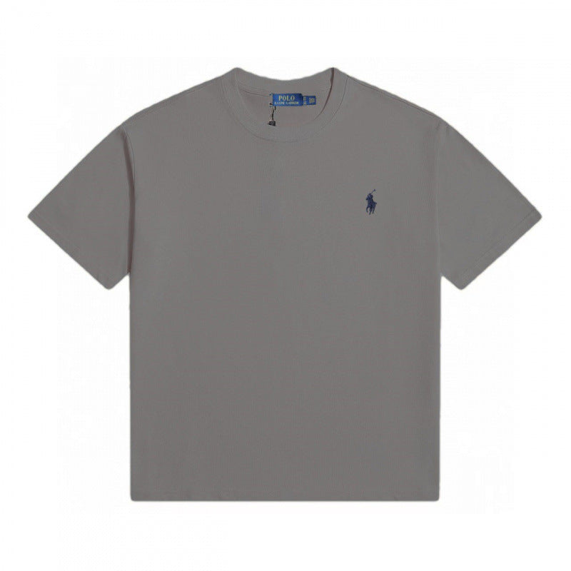 Klassisches RL-T-Shirt aus reiner Baumwolle für Herren | Rundhalsausschnitt Kurzarm Bestickt