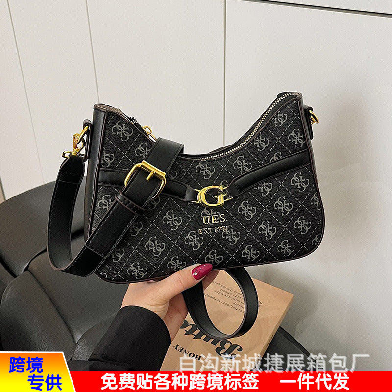 El bolso cruzado de monograma de alta gama de 2026 para mujer de un solo hombro de tendencia y muy vendido de moda para mujer