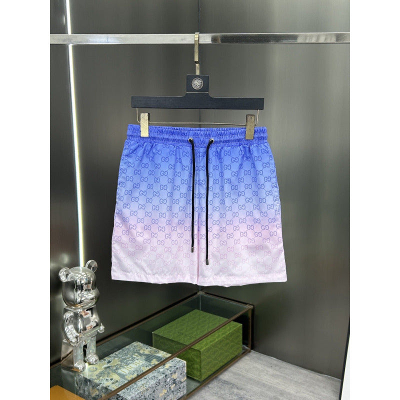 Shorts deportivos casuales casuales de estampado digital para comercio exterior transfronterizo transfronterizo, pantalones deportivos casuales con estampado digital de doble G