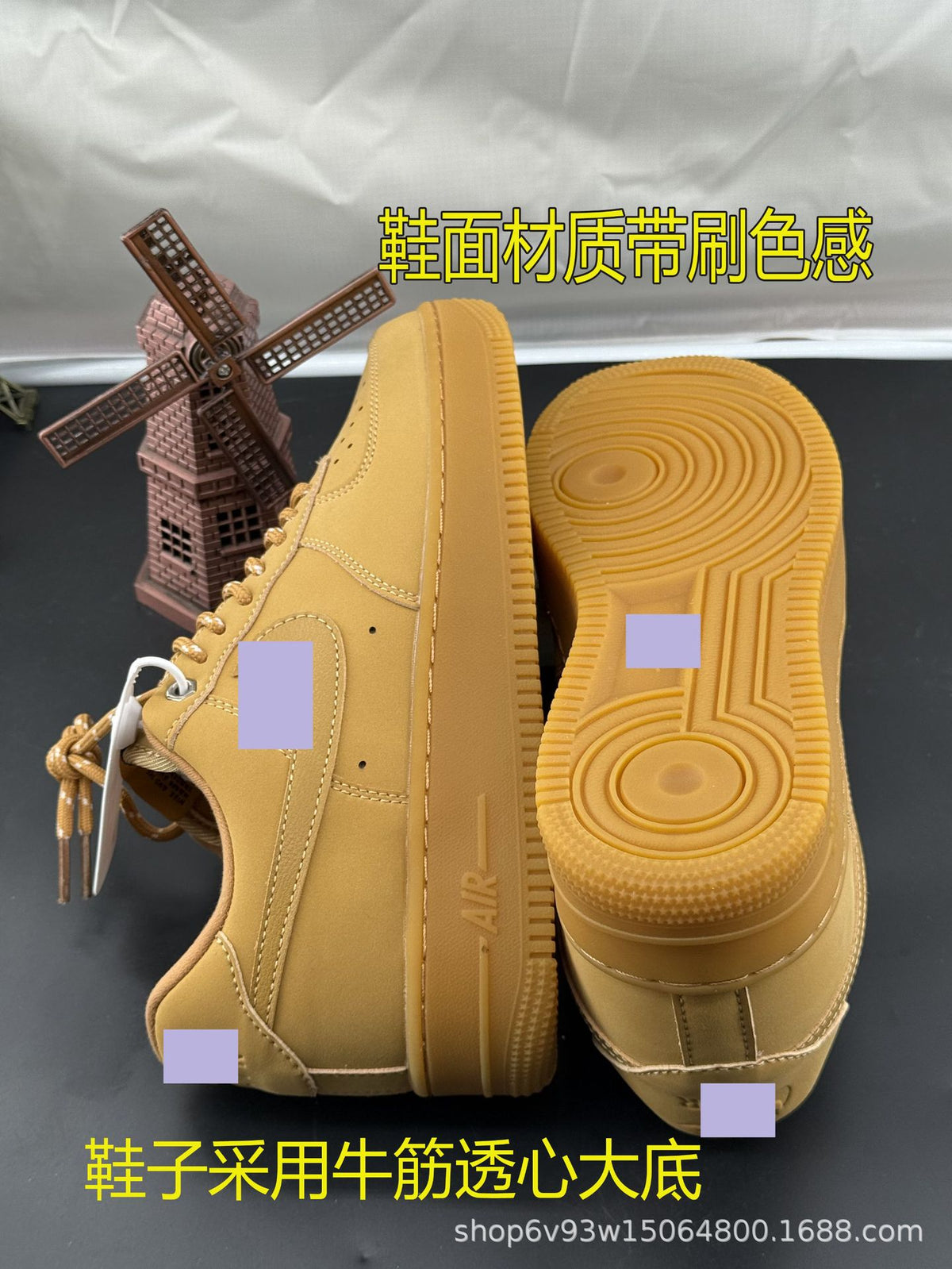 AF1 Wheat Air Force No.1 Unisex Sneakers Wheat Unisex Sneakers | Casual Sporty Style