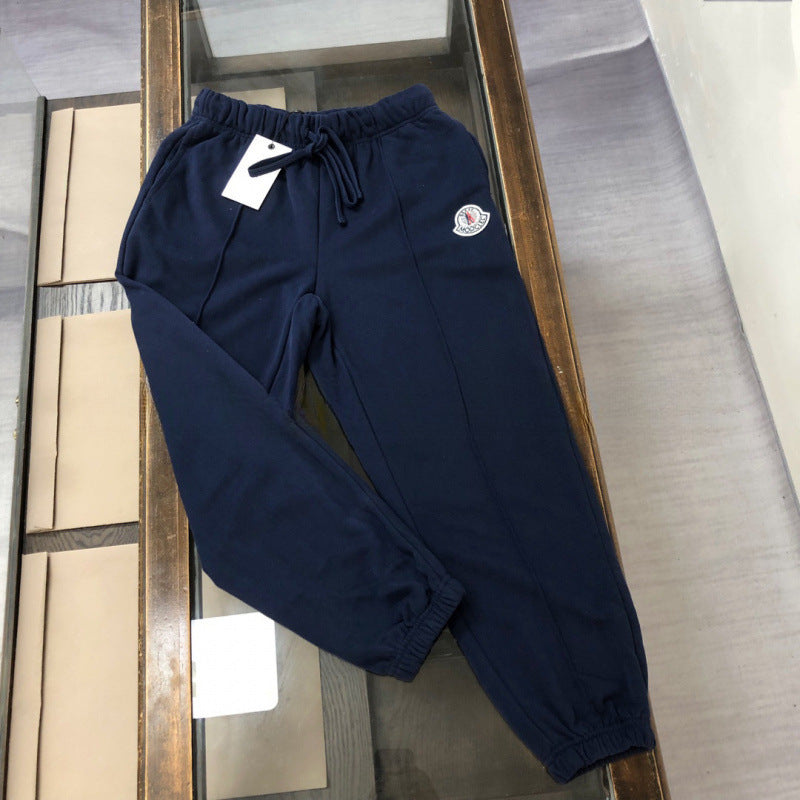 Nuevos pantalones de chándal originales de otoño e invierno de Mengkou Miao con gomas elásticas y pantalones de punta de moda de marca para hombre, pantalones rectos de pierna recta