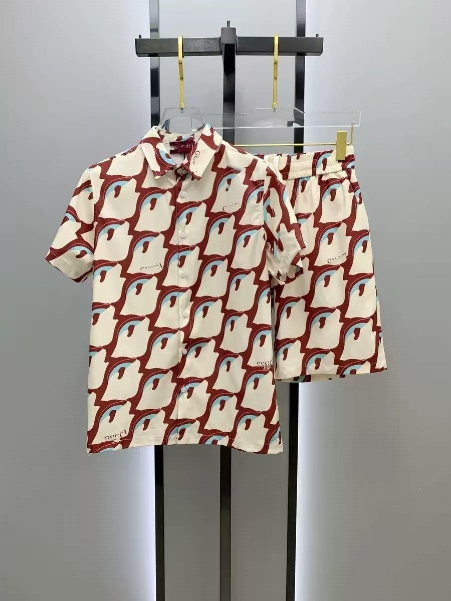 Conjunto Camisa y Pantalón Corto Hombre | Estilo Europeo Verano