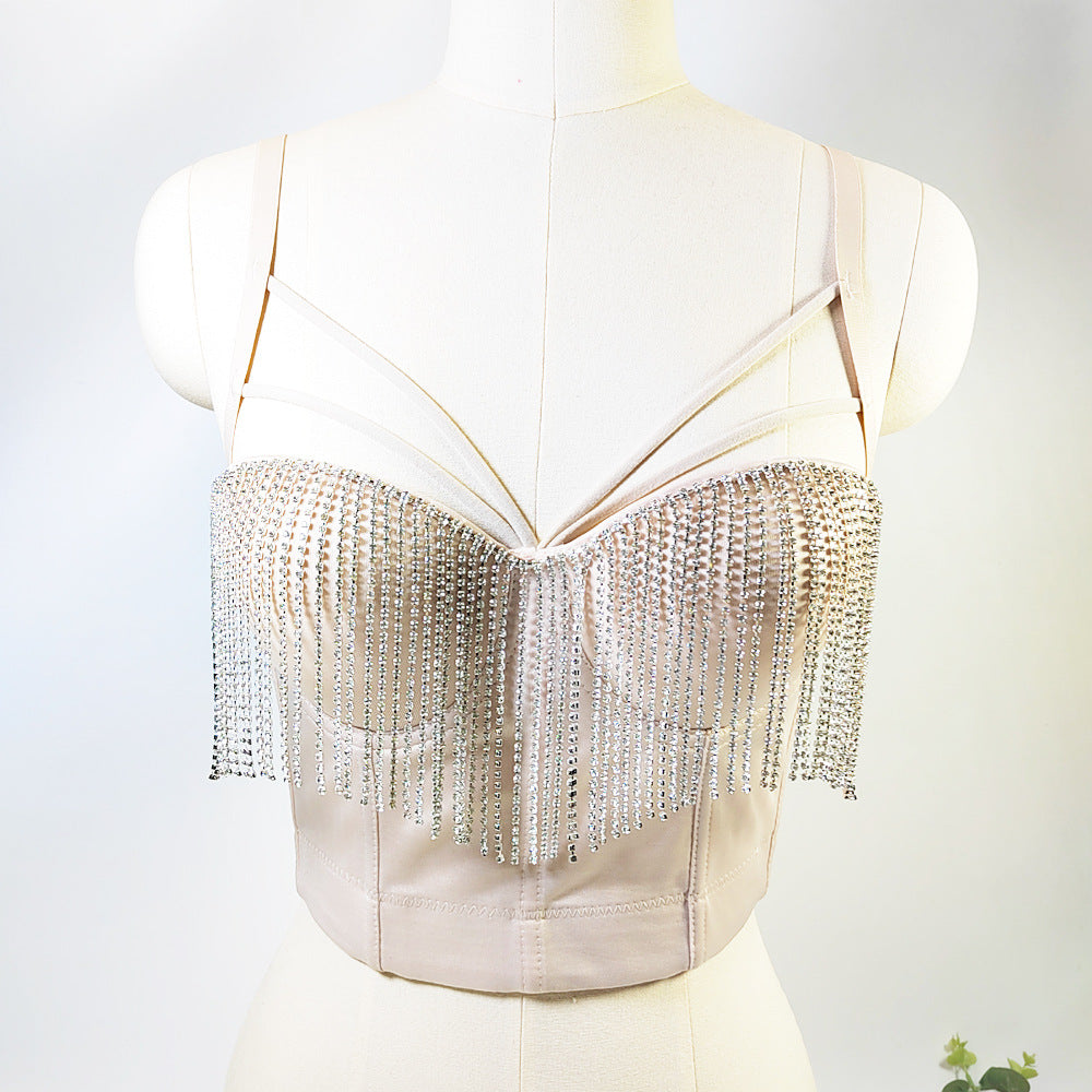 Corsé western, sexy y puro con almohadillas de sujetador, ropa interior push-up y un corsé de espina de pescado con rein de agua
