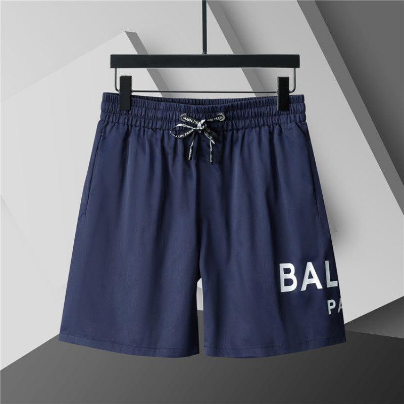 Nuevos pantalones cortos 3D transfronterizos para verano, pantalones cortos de playa de cinco puntas con cinturón, ropa masculina, unisex, versátil y transpirable, estilo británico de moda en comercio exterior