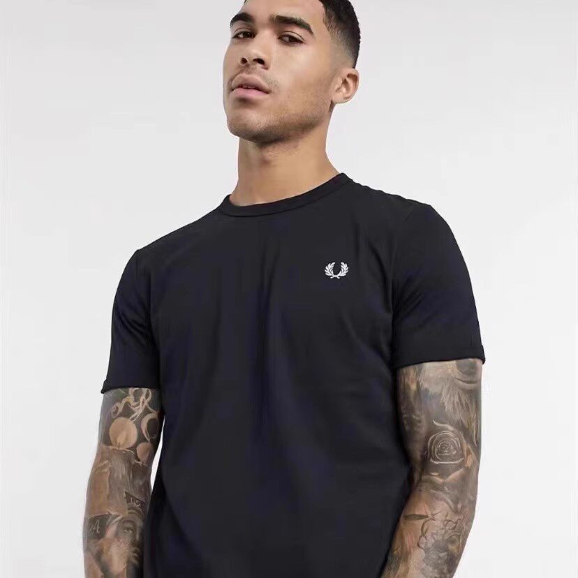 FP Pai Rui Mai Sui camiseta de moda unisex blanca de talla grande y casual de manga corta con tirantes en los hombros