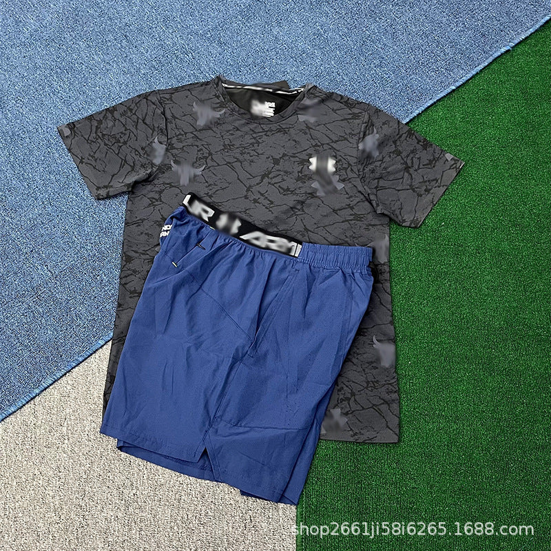 Nuevos deportes, atletismo, entrenamiento, carreras de verano masculinas y femeninas, deportes, fitness, trajes de manga corta, shorts de secado rápido, marea maratón