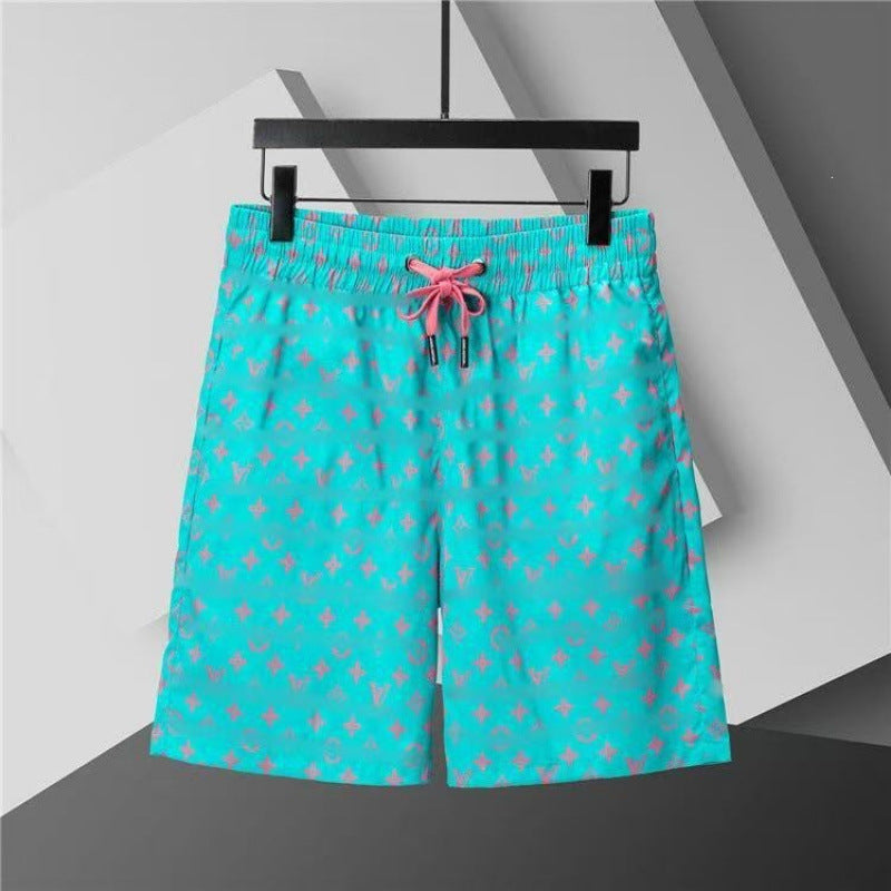 Verano 2026 Nuevos pantalones de playa transfronterizos europeos y americanos de secado rápido, pantalones cortos casuales holgados y de moda al por mayor