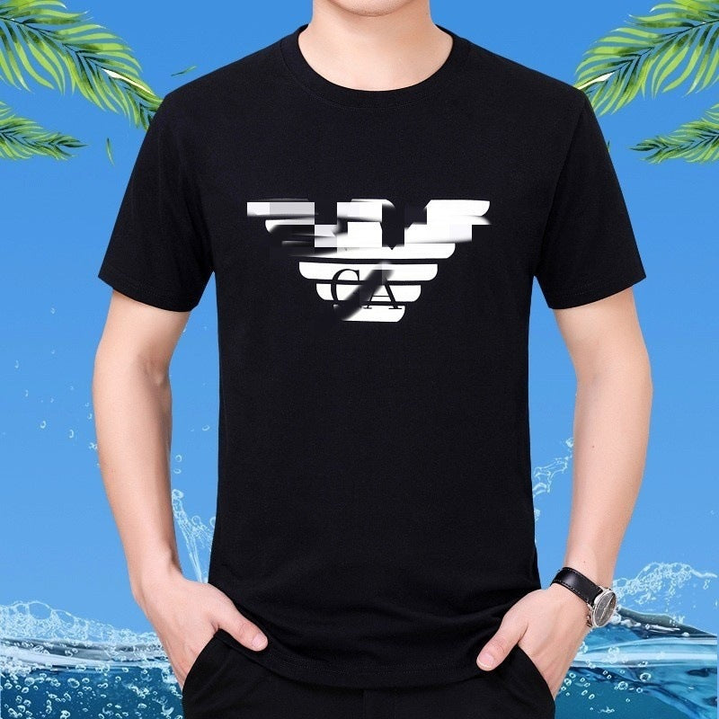 Nueva camiseta transfronteriza de manga corta con letras con letras casual y suelta de algodón puro para mujeres en la calle dropshipping