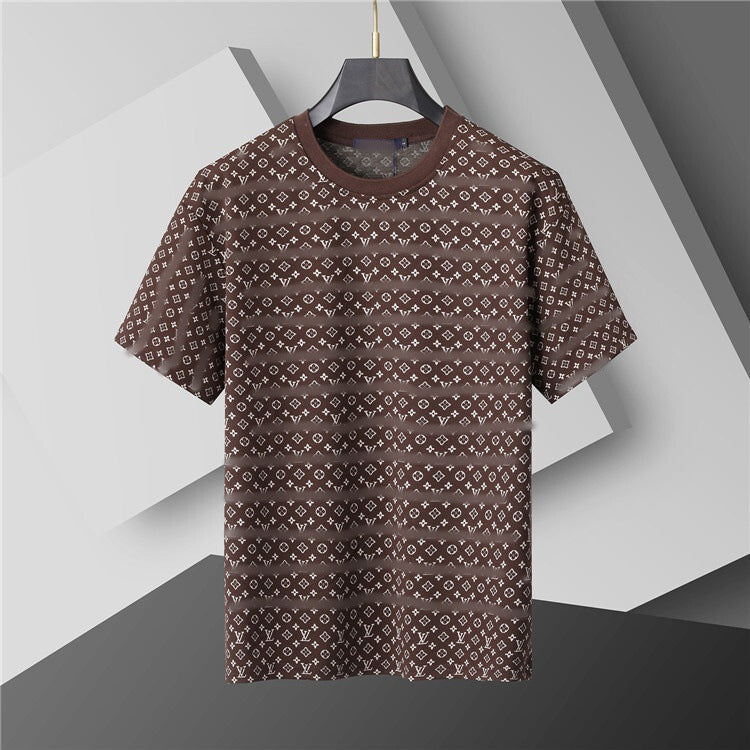 Versión correcta de 2026 de la nueva camiseta ligera de lujo de verano, camiseta de manga corta de cuello redondo y versátil para hombres y mujeres, países extranjeros de Europa y Estados Unidos