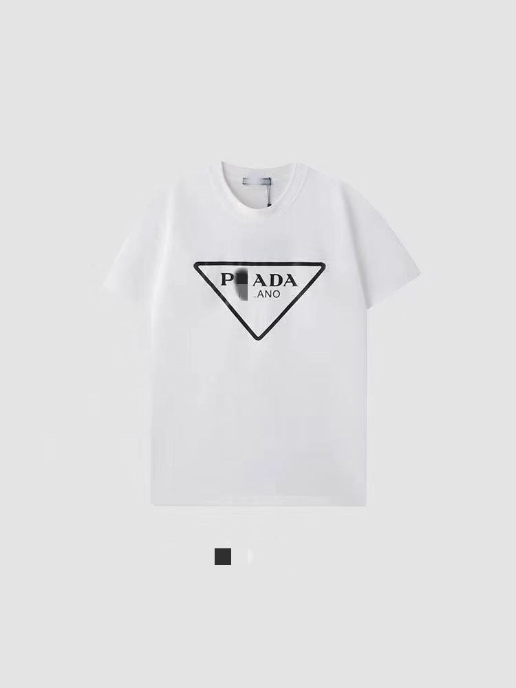 Camiseta unisex de manga corta de 260g de algodón puro de 260g con etiqueta triangular y camiseta de 260g disponible para dropshipping