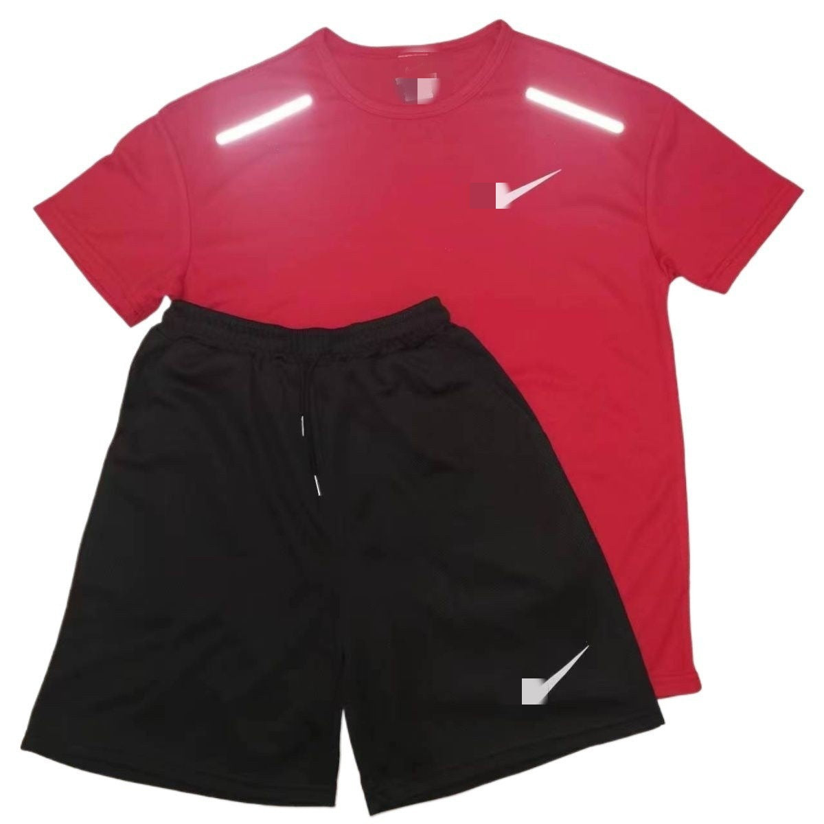 Camisetas americanas, conjuntos de entrenamiento para estudiantes deportivos, monos de atletismo de manga corta para hombres y mujeres, baloncesto fitness y ropa deportiva en stock