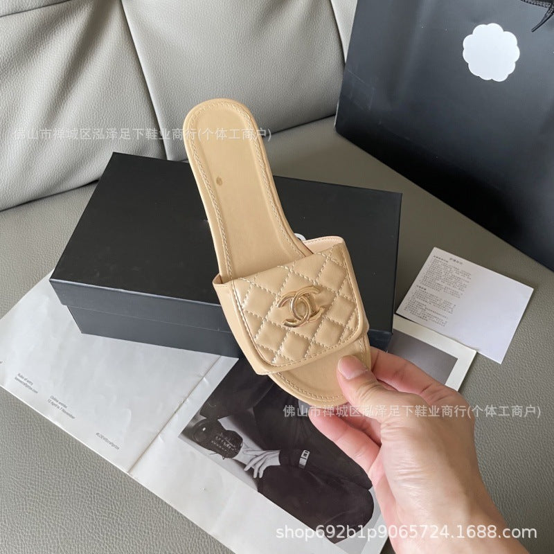 Xiangjia Lingge hebilla de mochila escolar 2025 estilo de fragancias pequeñas verano nueva moda de una sola línea ropa exterior francesa para mujer