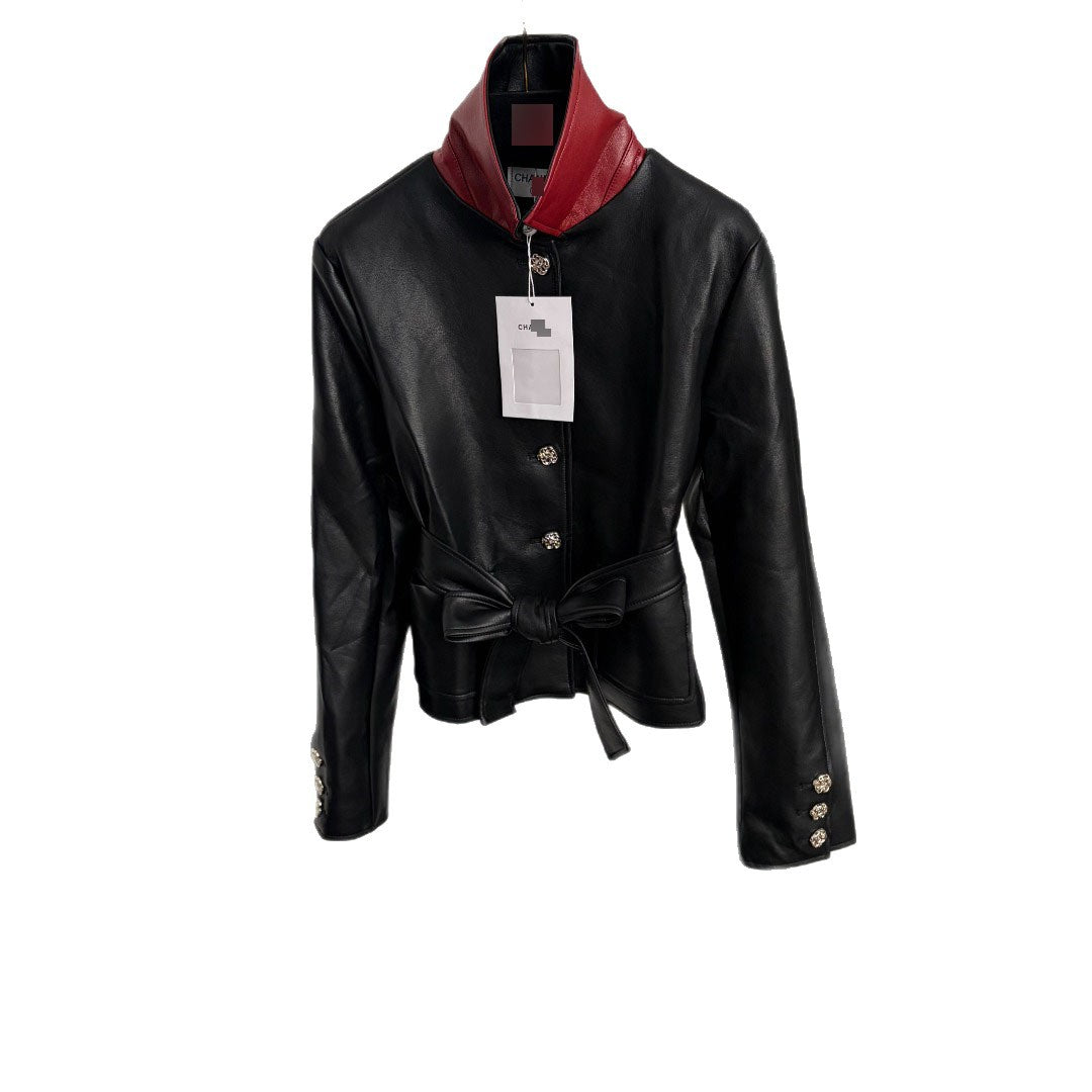 PU Jacket CHA | Long Sleeve and Fitted Waist