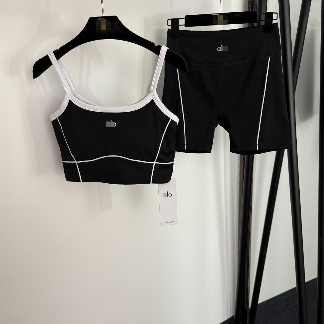 2025 Summer Nanyou Juego de Yoga Deportivo De Alta Gama 2025 Camisola + Pantalones Cortos Stretch Slim